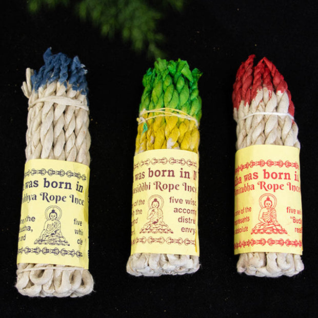 Buddha Stones Nepal Rope Incense Purify Healing Meditation Incense