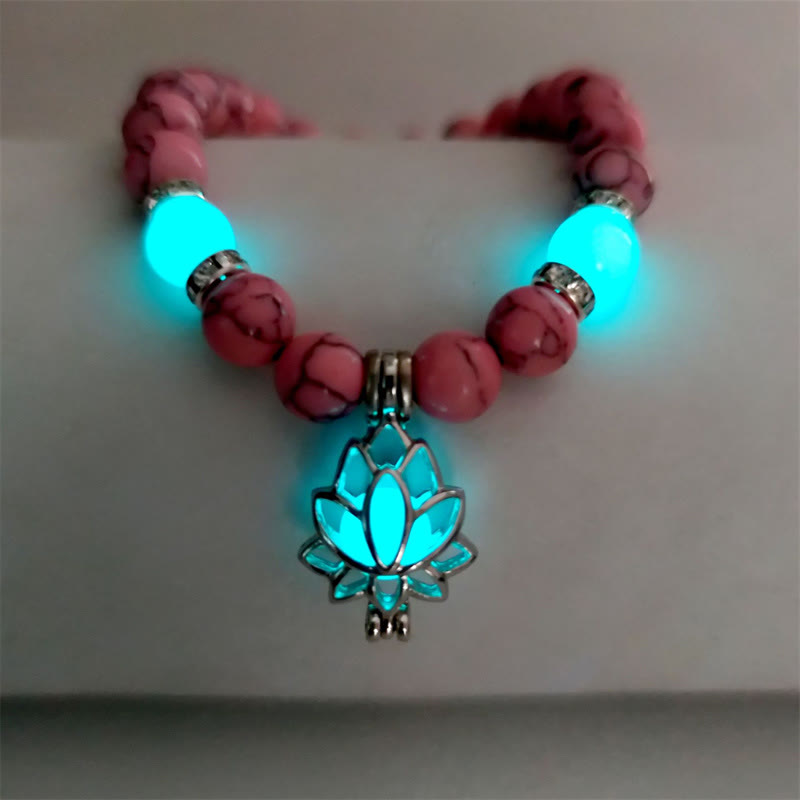 FREE Today: Positive Thinking Tibetan Turquoise Glowstone Luminous Bead Lotus Protection Bracelet FREE FREE Pink Turquoise Blue-Green Light