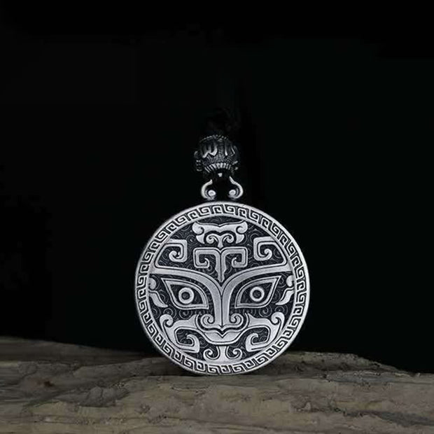 Buddha Stones Lucky FengShui Mythological Creature Taotie Wealth Necklace Pendant Necklaces & Pendants BS 6