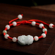 Buddha Stones Natural Jade PiXiu Luck Bracelet Bracelet BS 1