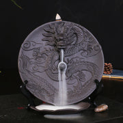 Buddha Stones Dragon Ceramic Backflow Smoke Fountain Meditation Incense Burner