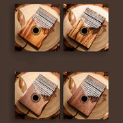 Buddha Stones Kalimba 17 Keys Thumb Piano Mahogany Wood Acacia Walnut Portable Finger Piano 23