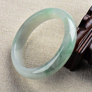 Buddha Stones Natural Jade Luck Healing Prosperity Bangle Bracelet Bracelet Cuff Bangle BS 64mm