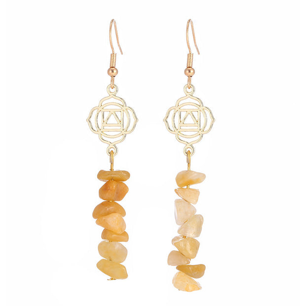 Healing Crystals Zen Cairn Confidence Earrings (Extra 30% Off | USE CODE: FS30) Earrings BS Topaz