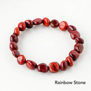 Natural Irregular Shape Crystal Stone Spiritual Awareness Bracelet Bracelet BS Rainbow Stone