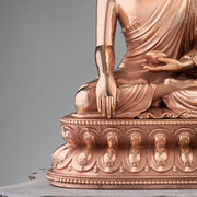 Buddha Stones Gautama Shakyamuni Buddha Figurine Serenity Copper Statue Home Decoration Decorations BS 2