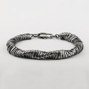 Buddha Stones 925 Sterling Silver Vintage Twisted Design Wealth Healing Chain Bracelet Bracelet BS 6