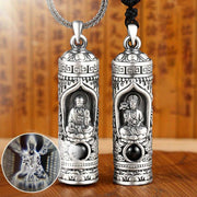 Buddha Stones Chinese Zodiac Natal Buddha Projection Prosperity Necklace Pendant Necklaces & Pendants BS 14