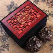 Buddha Stones Vietnam Agarwood 2Pcs PiXiu Peace Strength Decoration Decorations BS 2