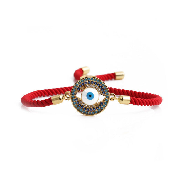 Buddha Stones Evil Eye Red String Protection Bracelet Bracelet BS Red String(Bracelet Size 16-21cm)