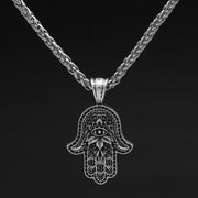 Buddha Stones Hamsa Symbol Luck Protection Necklace Pendant Necklaces & Pendants BS 1