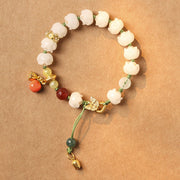 Buddha Stones Natural Bodhi Seed Lotus Pumpkin Bead Peace Harmony Bracelet Bracelet BS 2