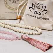 Buddha Stones Semi-Precious Gem Stones Wood Bead Necklace Multicolor Tassel Charms Chain Necklace Bracelet BS 12