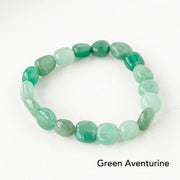 Natural Irregular Shape Crystal Stone Spiritual Awareness Bracelet Bracelet BS Green Aventurine