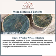 Buddha Stones Chinese Zodiac Natural Green Sandalwood Protection Bracelet