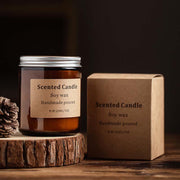 Buddha Stones Amber Moss Teak Cedar Fragrance Meditation Prayer Scented Aromatherapy Soy Wax Candle