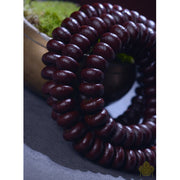 Buddha Stones Natural Tibet 108 Mala Beads Purple Bodhi Seed Wealth Bracelet Mala Bracelet BS 10