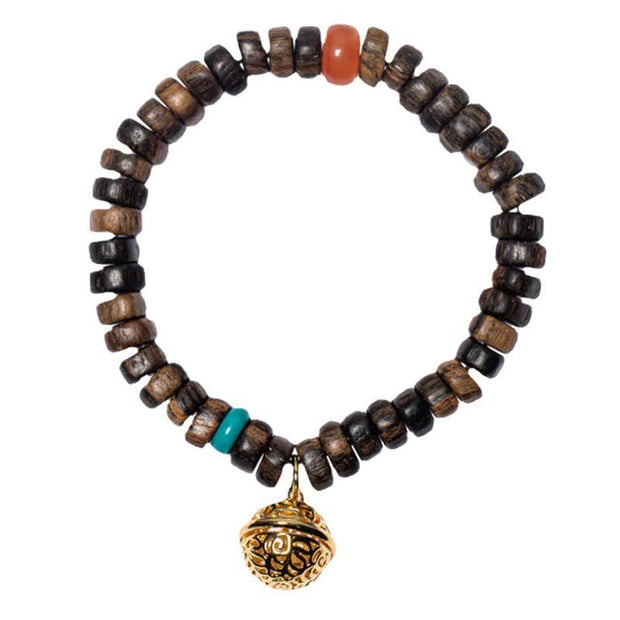 Buddha Stones Agarwood Red Agate Turquoise Balance Strength Bracelet Bracelet BS 15