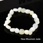 Natural Irregular Shape Crystal Stone Spiritual Awareness Bracelet Bracelet BS New Mountain Jade