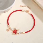 ❗❗❗A Flash Sale- Buddha Stones 925 Sterling Silver Year of the Dragon Natural Red Agate Dragon Attract Fortune Fu Character Strength Bracelet Necklace Pendant Earrings Bracelet Necklaces & Pendants BS 17