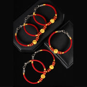 Buddha Stones 999 Gold Chinese Zodiac Auspicious Matches Om Mani Padme Hum Luck Handcrafted Bracelet Bracelet BS 38