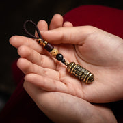 Buddha Stones Heart Sutra Copper Key Chain
