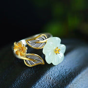 FREE Today: Brings Luck Protection 925 Sterling Silver Ring FREE FREE White Jade (Luck ♥ Protection)