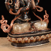Buddha Stones Bodhisattva Chenrezig Four-armed Avalokitesvara Protection Copper Statue Decoration Decorations BS 11