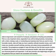 Buddha Stones Magnolia Flower Jade Water Drop Prosperity Dangle Earrings Earrings BS 5