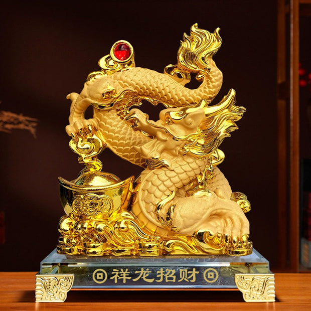 Buddha Stones Year of the Dragon Attract Wealth Protection Success Home Decoration Decorations BS 1