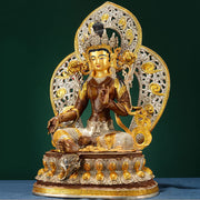 Buddha Stones Bodhisattva Green Tara Hope Copper Statue Decoration Decorations BS 4