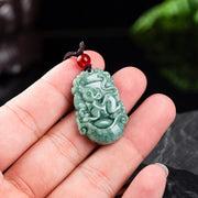Buddha Stones Natural Jade 12 Chinese Zodiac Prosperity Necklace Pendant Necklaces & Pendants BS 5