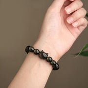 FREE Today: Absorbing Negative Energy Obsidian Cute Cat  Protection Bracelet FREE FREE 6