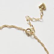 Buddha Stones 14K Gold Plated Hetian Jade Golden Rose Flower Luck Chain Bracelet Bracelet BS 5