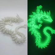 Buddha Stones Feng Shui Dragon Luminous 3D Printed Dragon Luck Success Home Decoration
