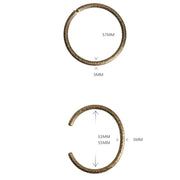 Buddha Stones Rustic Design Copper Balance Adjustable Cuff Bracelet Bracelet Bangle BS 16
