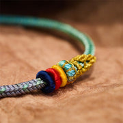 Buddha Stones Colorful Rope Eight Thread Peace Knot Luck Handmade Bracelet Bracelet BS 2