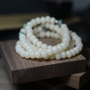 Buddha Stones 108 Mala Beads Bodhi Seed Keep Away Evil Spirits Calm Bracelet Mala Bracelet BS 2