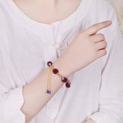 Buddha Stones Tibetan Garnet Calm Bracelet Bracelet BS 8