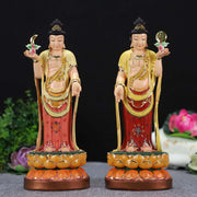 Buddha Stones Surya-prabha Candra-prabha Bodhisattva Figurine Resin Statue Home Office Decoration