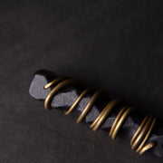 Buddha Stones Tibet Ebony Wood Copper Balance Peace Necklace Pendant Necklaces & Pendants BS 6