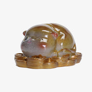 Buddha Stones Color Changing Cute Mini Cat Resin Tea Pet Wealth Home Figurine Decoration Decorations BS 6