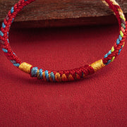 Buddha Stones "May You Be Safe And Lucky In The Year Ahead" Multicolored Bracelet Bracelet BS 3
