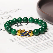 Buddha Stones Pixiu Jade Abundance Protection Bracelet Bracelet BS 2