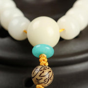108 Beads Bodhi Seed Cat Eye Peace Bracelet Mala Mala Bracelet BS 5