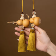 Buddha Stones Feng Shui Gourd Lotus Wealth Tassels Knot Decoration