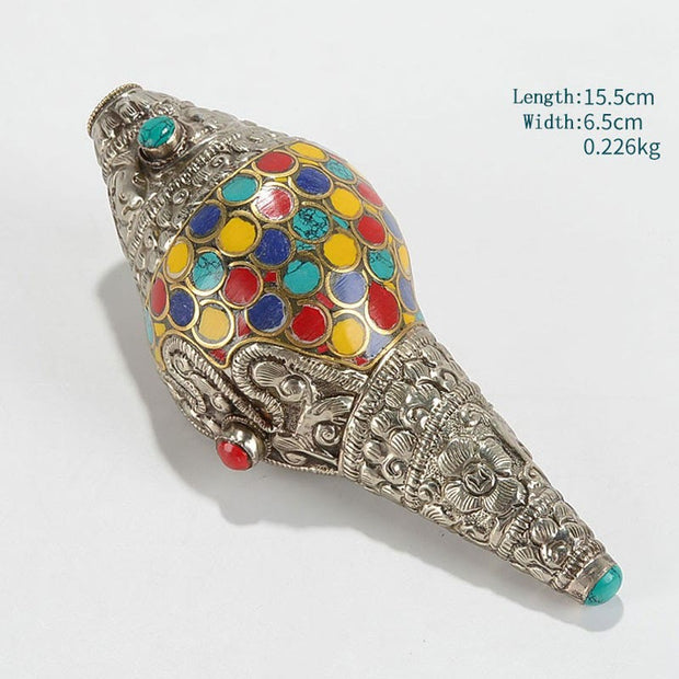 TIBETAN CONCH SHELL-Buddha Stones – buddhastoneshop
