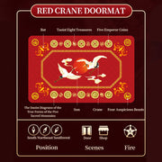 Buddha Stones Five Elements Lucky Crane Gourd Kirin Dragon Axe Nine Koi Fish Non-slip Foot Pad Doormat