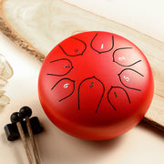 Buddha Stones Steel Tongue Drum Sound Healing Meditation Lotus Pattern Drum Kit 8 Note 6 Inch Percussion Instrument