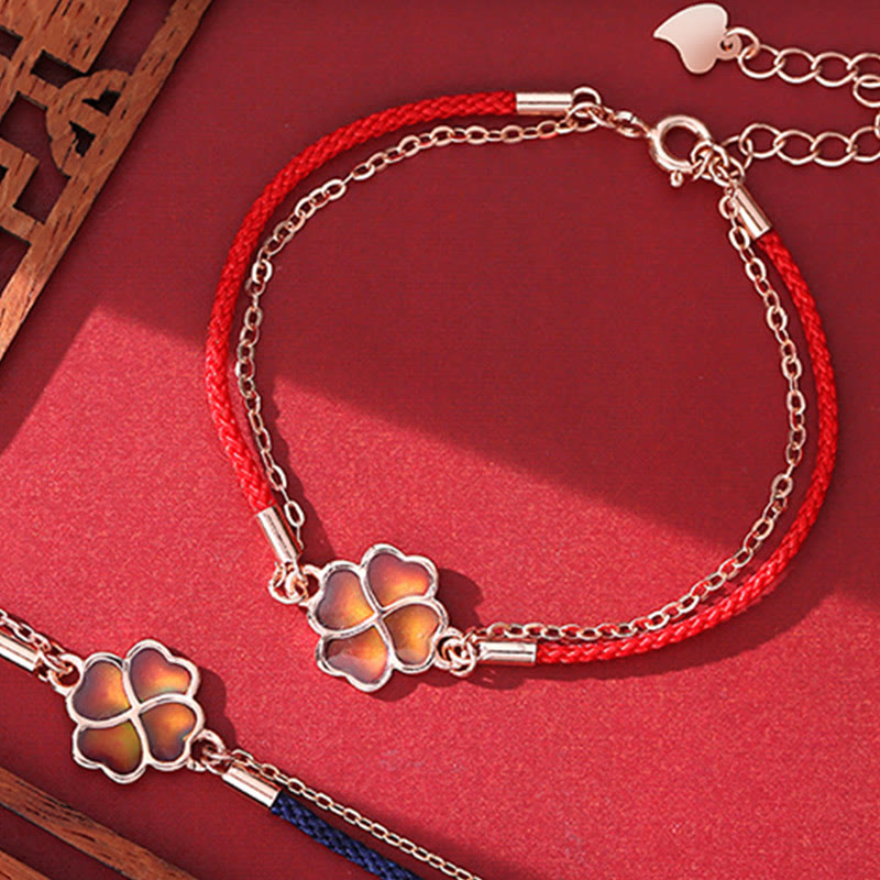 ●tow tow archive● Clover symbol bracelet vintage red TBH12 bbb399c7-c699-4692-bd24-